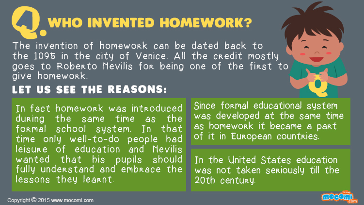 who invented homework in hindi